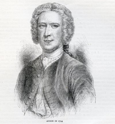 Kommodore George Anson, 1. Baron Anson (1697-1762) von English School