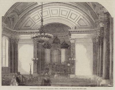Kongregationalistische Kirche in Saltaire (Stich) von English School