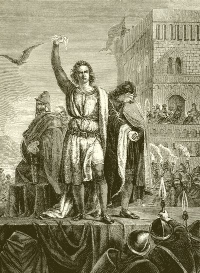 Konradin auf dem Schafott in Neapel von English School