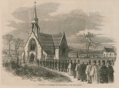 Weihe des neuen Begräbnisplatzes von Marylebone von English School