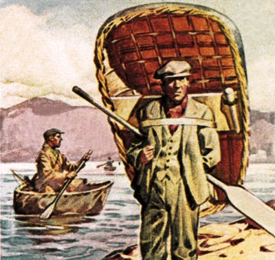 Coracles in Wales von English School
