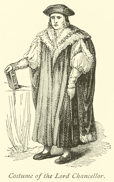 Kostüm des Lordkanzlers von English School