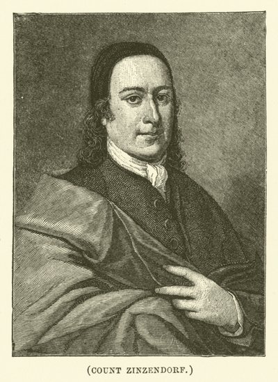 Graf Zinzendorf (Gravur) von English School