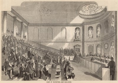 Gericht der Eigentümer, East India House von English School