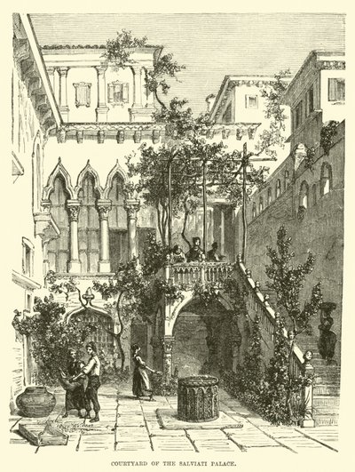 Hof des Salviati-Palastes von English School