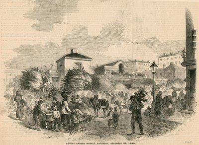 Covent Garden Market, 22. Dezember 1849 von English School