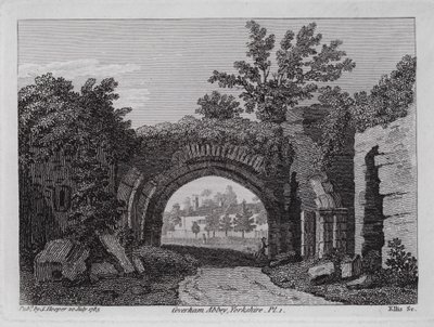 Coverham Abbey, Yorkshire von English School