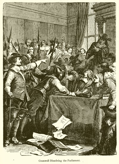 Cromwell löst das Parlament auf von English School