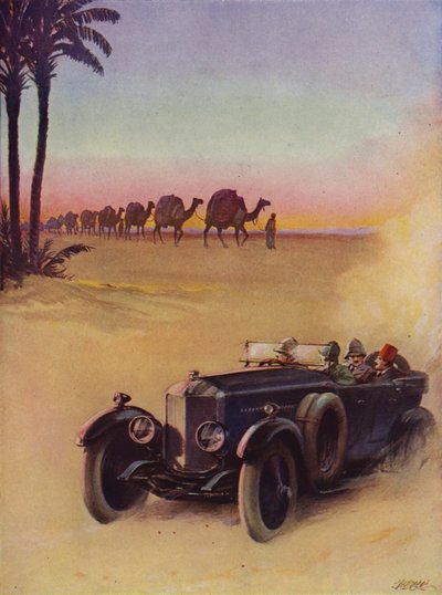 Durch die Wüste mit Kamelkarawane und Auto von English School