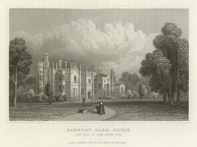 Danbury Park, Essex, der Sitz von John Round, Esquire von English School