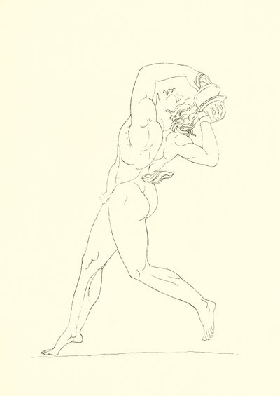 Tanzende männliche Figur von English School