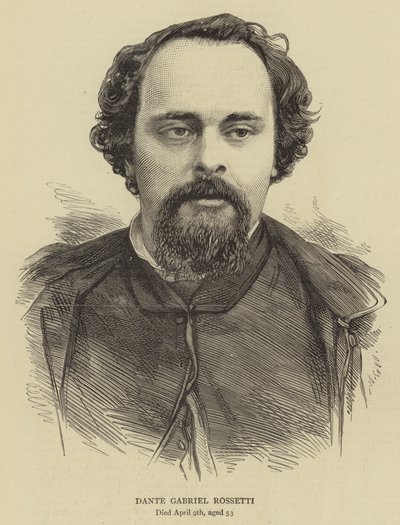 Dante Gabriel Rossetti (Stich) von English School