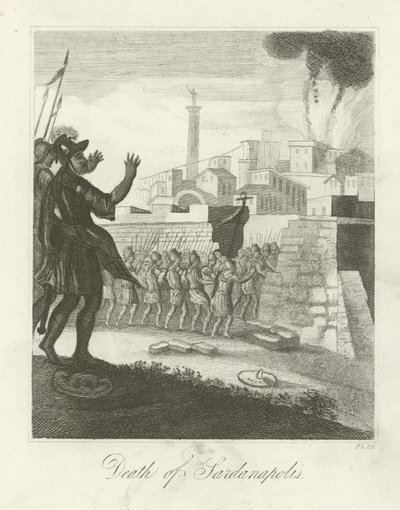 Tod von Sardanapalus von English School