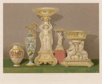Dekoratives Porzellan von Sir J. Duke und Neffen, Burslem von English School