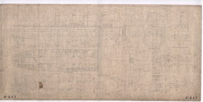 Entwurf für den eisbrechenden Eisenbahnfährdampfer SS Baikal von English School