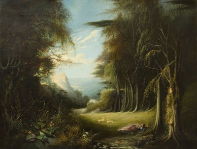 Diana schläft in einer Waldlichtung von English School