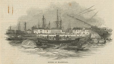 Tauchen bei Blackwall von English School