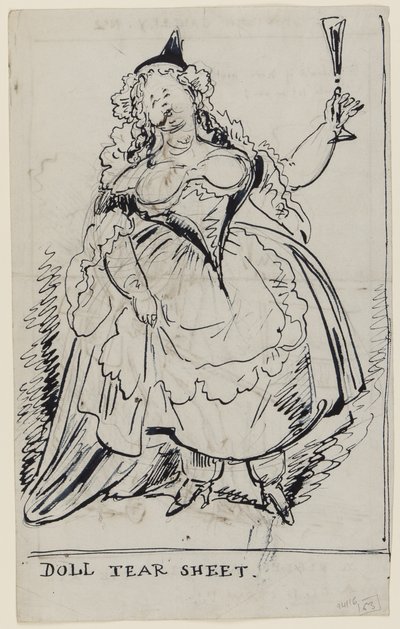 Doll Tear Sheet, ca. 1825 von English School