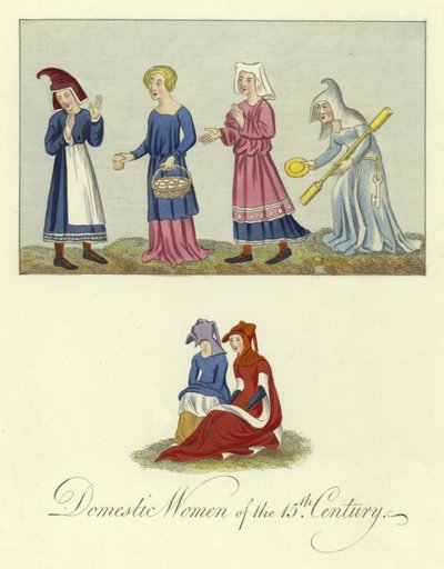 Hausfrauen des 15. Jahrhunderts von English School