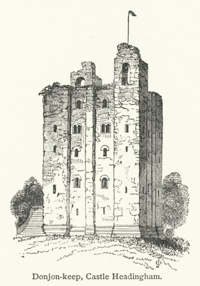 Bergfried, Burg Headingham von English School