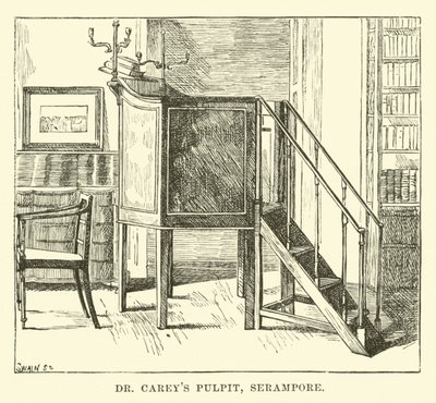 Dr. Careys Kanzel, Serampore von English School