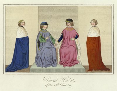 Herzogliche Gewohnheiten des 15. Jahrhunderts von English School