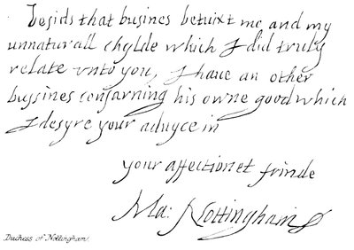 Herzogin von Nottingham von English School