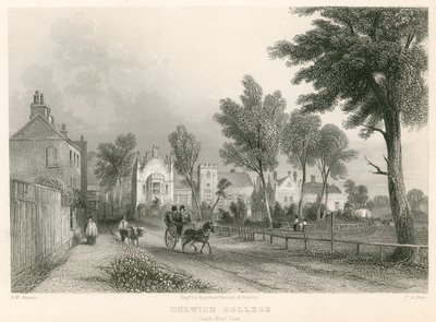 Dulwich College, London, Südwestansicht von English School