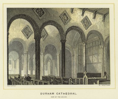 Durham Kathedrale, Ansicht der Galiläa von English School