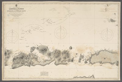 Ost-Archipel, Lombok bis Flores, einschließlich Paternoster- und Postillon-Inseln; aus Batavischen Regierungserhebungen. [Admiralty Chart], London von English School