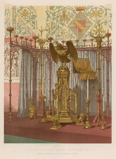 Kirchliche Arbeiten in Messing usw. von Messrs Hardman und Co, Birmingham und London von English School