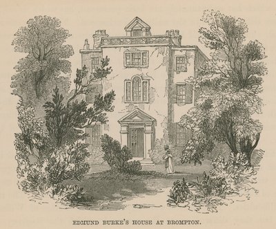 Edmund Burkes Haus in Brompton, London von English School