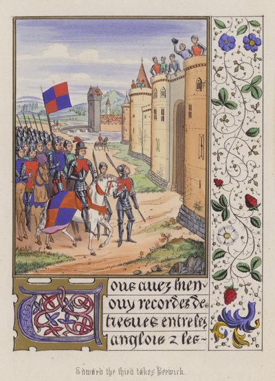 Edward III. erobert Berwick von English School