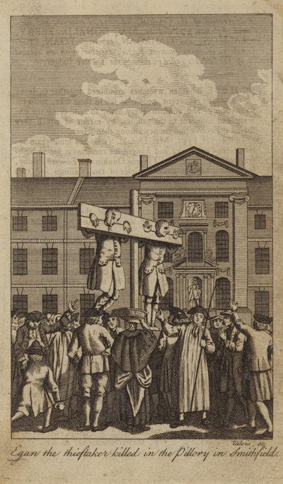 Egan der Diebesfänger getötet im Pranger in Smithfield von English School