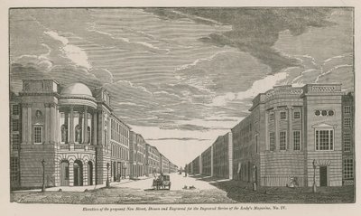 Ansicht der vorgeschlagenen New Street von English School