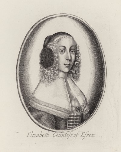 Elizabeth, Gräfin von Essex (Gravur) von English School