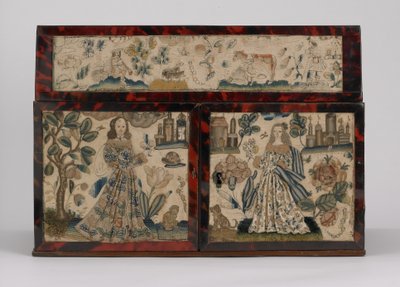 Bestickte Schatulle, ca. 1660 von English School