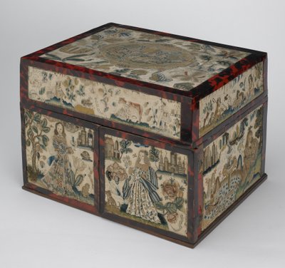 Bestickte Schatulle, ca. 1660 von English School