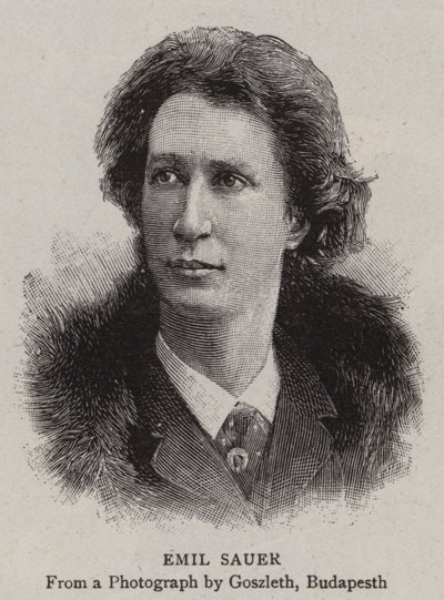 Emil Sauer (Gravur) von English School