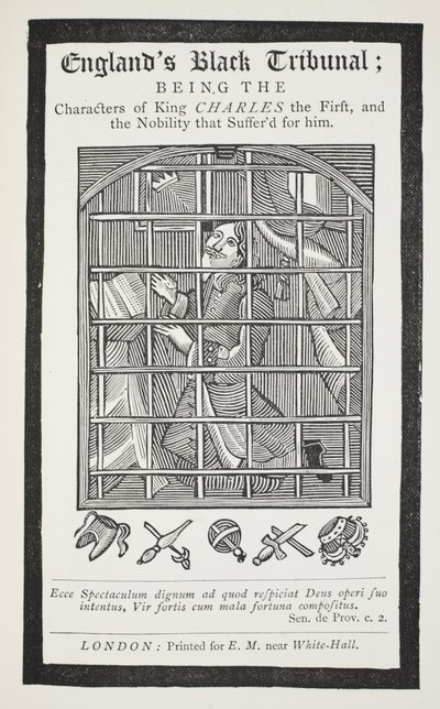 Englands Schwarzes Tribunal, Illustration aus Chap-books des achtzehnten Jahrhunderts von John Ashton, veröffentlicht 1882 von English School