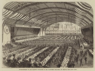 Unterhaltung der Minister Ihrer Majestät in der Freiwilligen-Drill-Halle in Bristol von English School