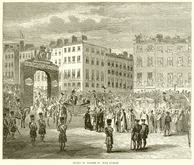 Einzug von George IV. in Dublin von English School