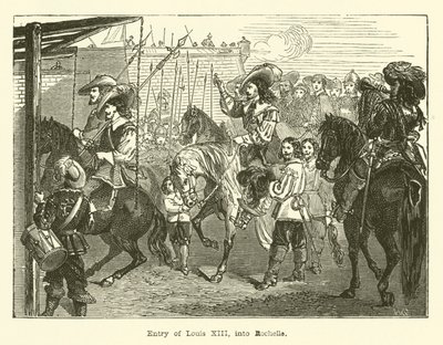Einzug von Ludwig XIII. in La Rochelle (Gravur) von English School