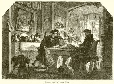 Erasmus und Sir Thomas More von English School