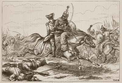 Flucht von Leutnant Goreham, Illustration aus Cassells Illustrierter Geschichte Indiens von James Grant, veröffentlicht 1879 von English School