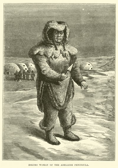 Eskimo-Frau von der Adelaide-Halbinsel von English School