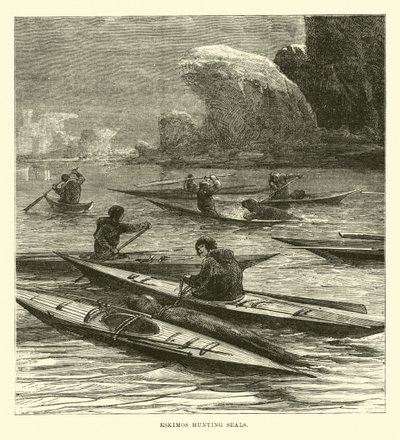 Eskimos jagen Robben von English School
