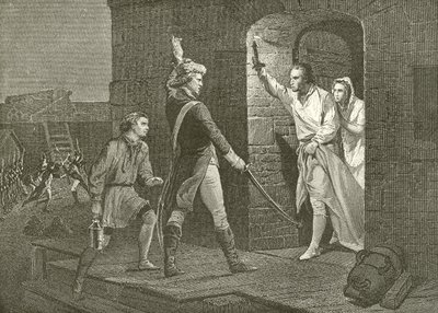 Ethan Allen bei Ticonderoga von English School