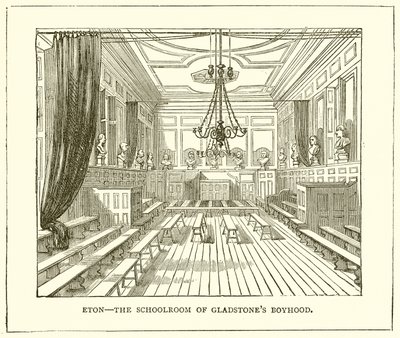 Eton—Das Klassenzimmer von Gladstones Jugend von English School