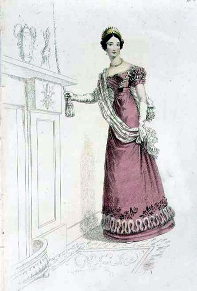 Abendkleid, Modeplatte aus Ackermann